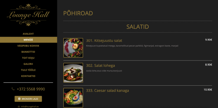 Menu #2