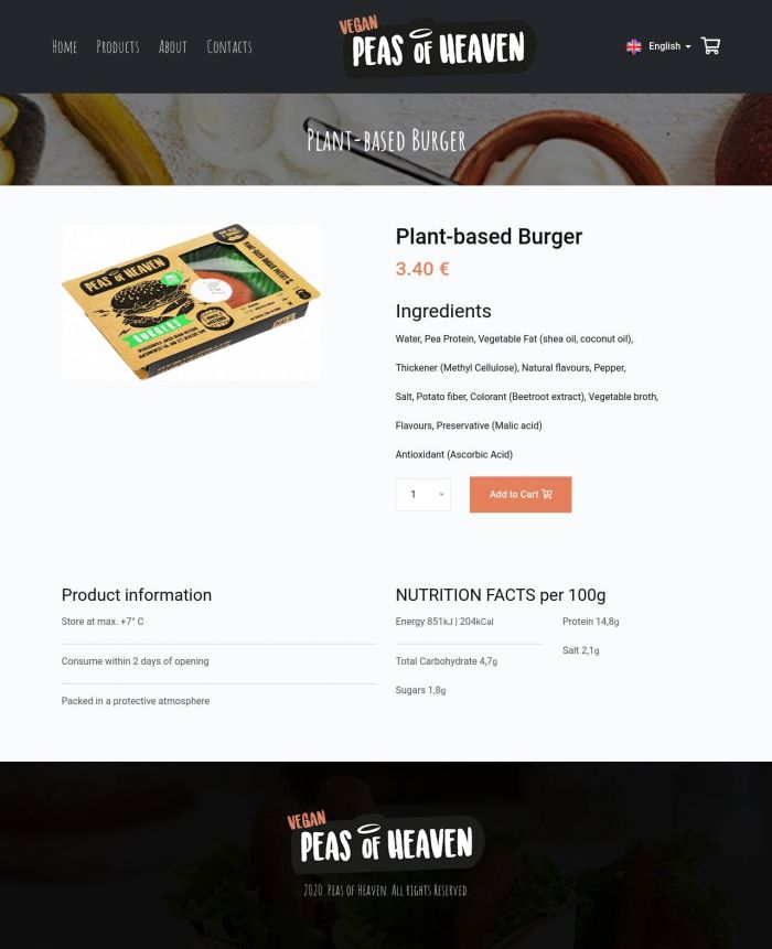 Product page